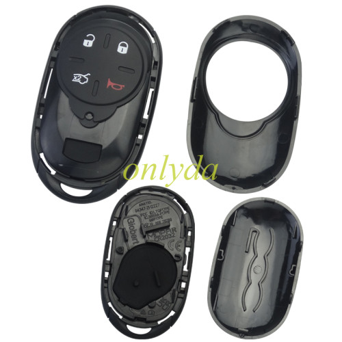 For  Fiat 4 button remtoe key blank with badge , pls choose button