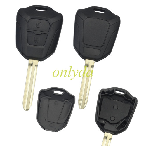 new Isuzu 2 button key shell without logo