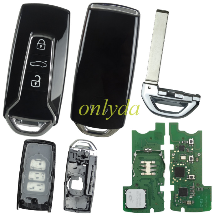 KYDZ for  VW  new model MLB smart 3 button remote  key with 434mhz  for 2019+ vw touarge  5M chip  aftermarket key