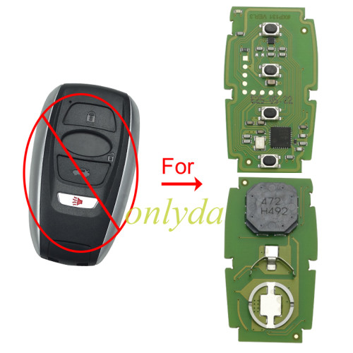 XSSBR1EN Xhorse Universal Smart  4 Buttons for Subaru Style only PCB