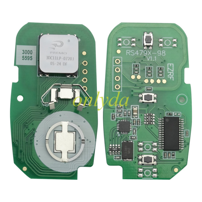 For Opel  Keyless Smart 2 /3 button remote key with 7952E HITAG2 46 chip- 433mhz ASK  model:Opel Astra K insignia FCCID:HYQ4EA  P/N:13508410