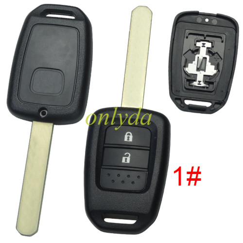 Honda remote key blank with logo , pls choose button