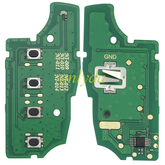 For Nissan  remote key with 315mhz VDO modle, pls choose button