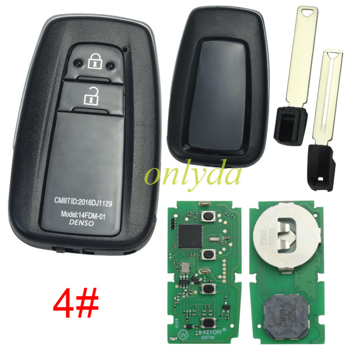 KEYDIY TB01 KD Smart Key Universal Remote Control With 8A/Toyota H chip ,please choose the key shell