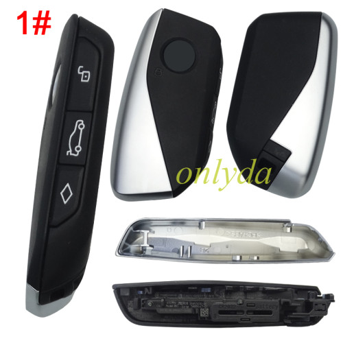 OEM BMW Remote Suitable for BMW U Chassis smart remote control key High Configuration with UWB 4/3+1 button key FCC ID: IYZBK1 CA  315MHZ/ 433MHZ/433.92MHZ  ID49 HITAG PRO PCF7953V Chip, pls choose button model : BK1 E033 with  IC J29D5C