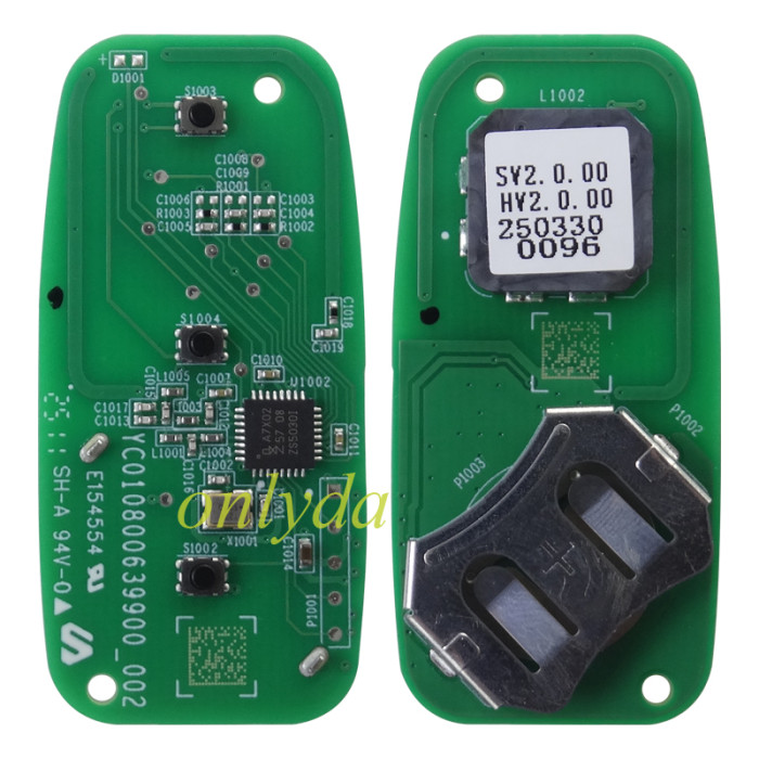For Dongfeng NAMMI Original remote with 434mhz, 47 chip NCF29AxM， 1#NAMMI, 2#DONGFENG