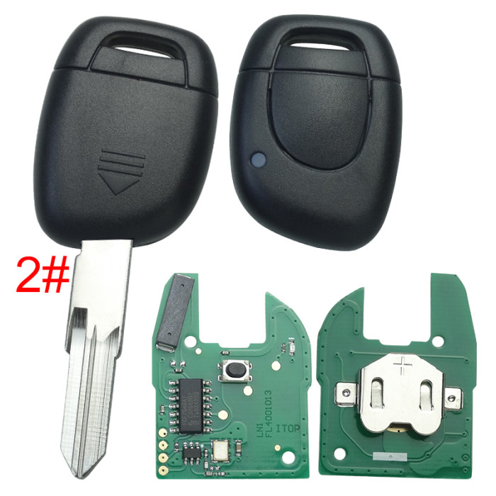 High quality For Renault remote key  with original 7946AT chip 434mhz, for  Symbol,Clio II,Kango IIClio ,KangoII   before 2000 year