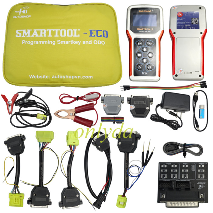 SMARTTOOL ECO is a specialized tool for locksmiths that supports programming smartkey, immobilizer and ODO. Supports brands: HONDA, YAMAHA, PIAGGIO, VESPA, SUZUKI, KAWASAKI.