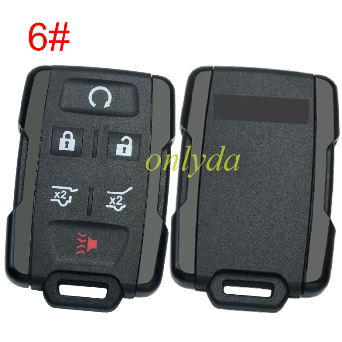 For GM  remote key shell with GMC badge ,  side part is black, pls choose the button