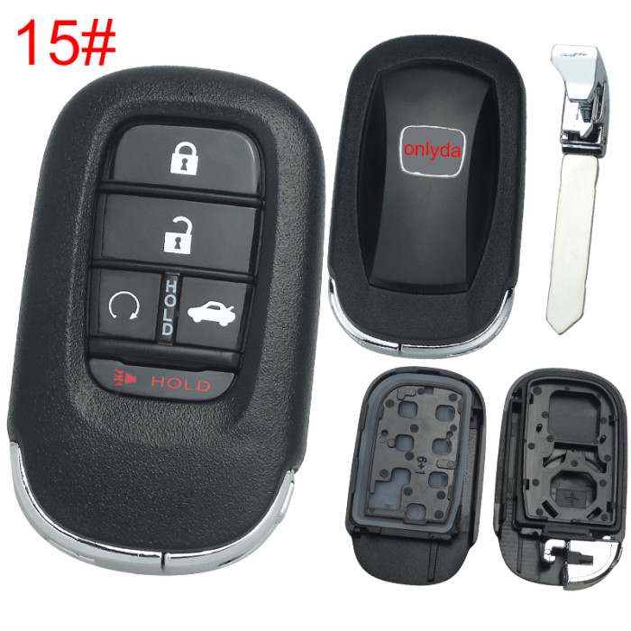 2022 New Honda 11th Generation Civic key  shell with badge