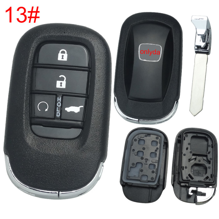 2022 New Honda 11th Generation Civic key  shell with badge