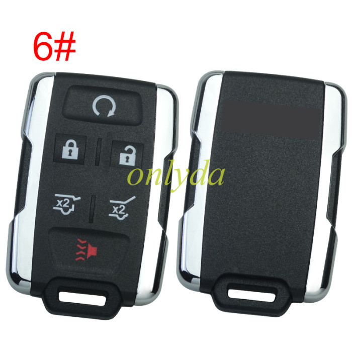 For GMC remote key shell with GMC badge ,  side part is sliver color, pls choose the button