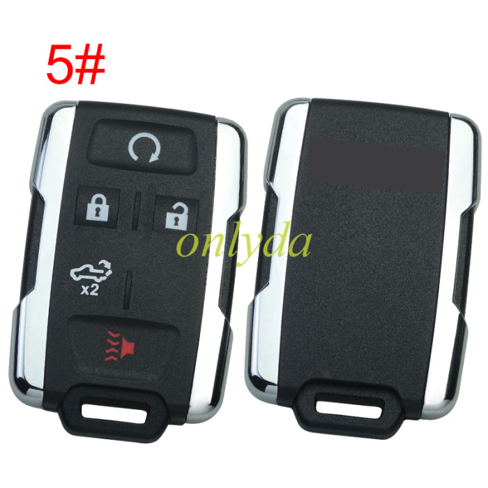 For GMC remote key shell with GMC badge ,  side part is sliver color, pls choose the button