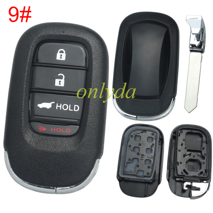 2022 New Honda 11th Generation Civic key  shell without badge