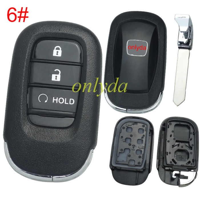 2022 New Honda 11th Generation Civic key  shell with badge