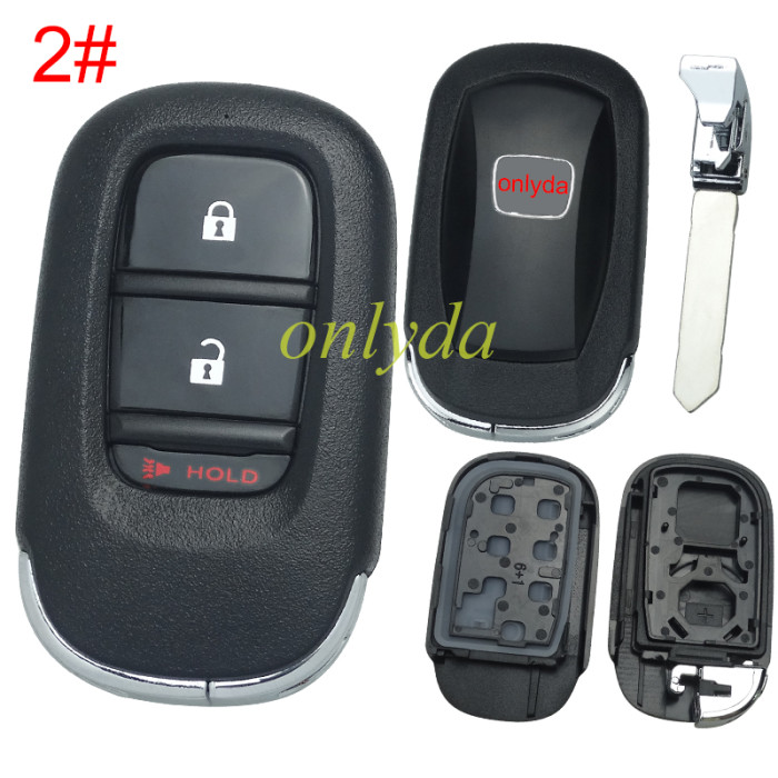 2022 New Honda 11th Generation Civic key  shell with badge
