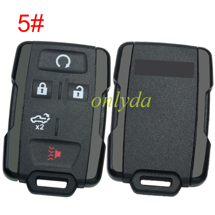 For GM  remote key shell with GMC badge ,  side part is black, pls choose the button