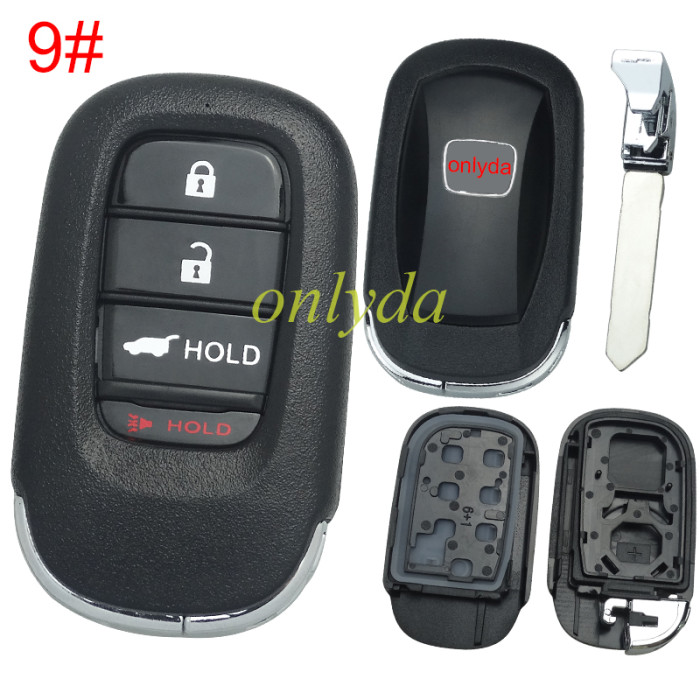 2022 New Honda 11th Generation Civic key  shell with badge