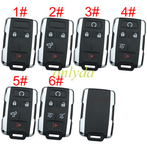 For GMC remote key shell with GMC badge ,  side part is sliver color, pls choose the button
