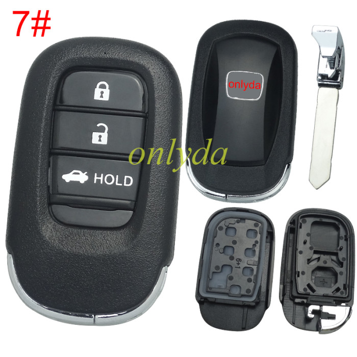 2022 New Honda 11th Generation Civic key  shell with badge