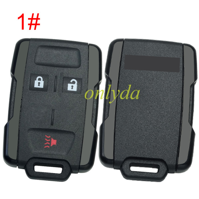 For GM  remote key shell with GMC badge ,  side part is black, pls choose the button