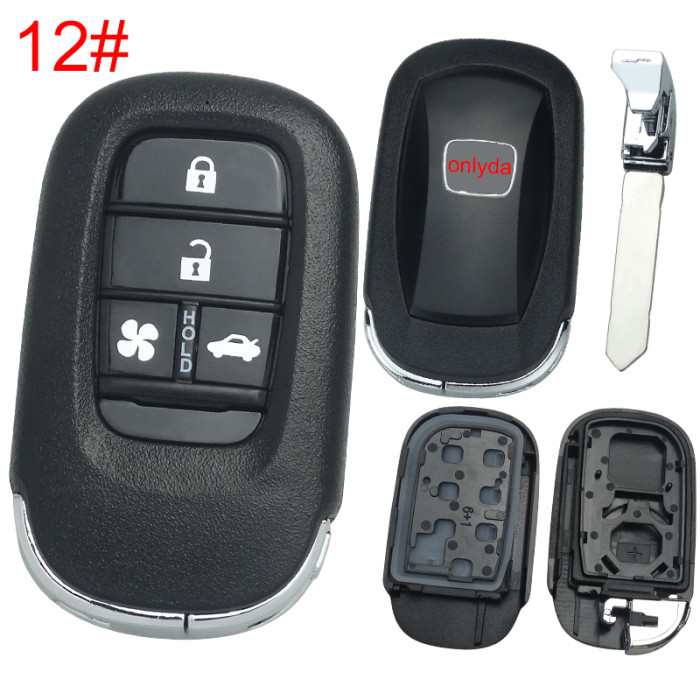 2022 New Honda 11th Generation Civic key  shell with badge