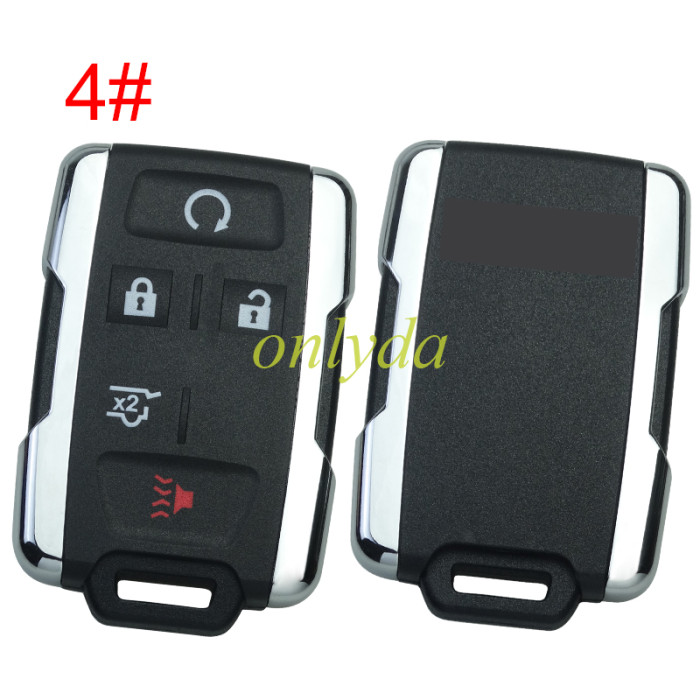 For GMC remote key shell with GMC badge ,  side part is sliver color, pls choose the button