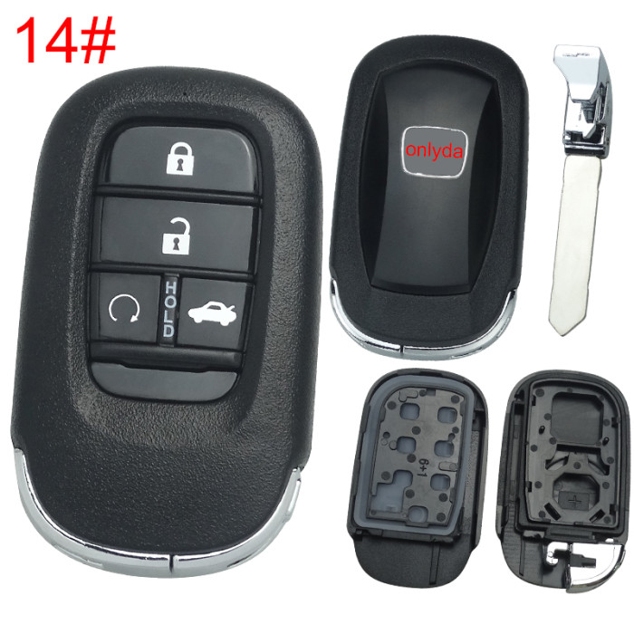 2022 New Honda 11th Generation Civic key  shell with badge
