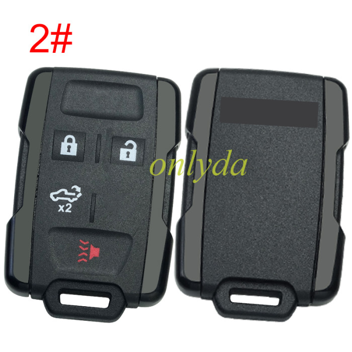 For GM  remote key shell with GMC badge ,  side part is black, pls choose the button