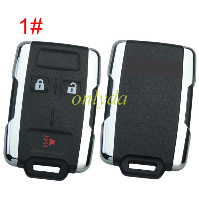 For GMC remote key shell with GMC badge ,  side part is sliver color, pls choose the button