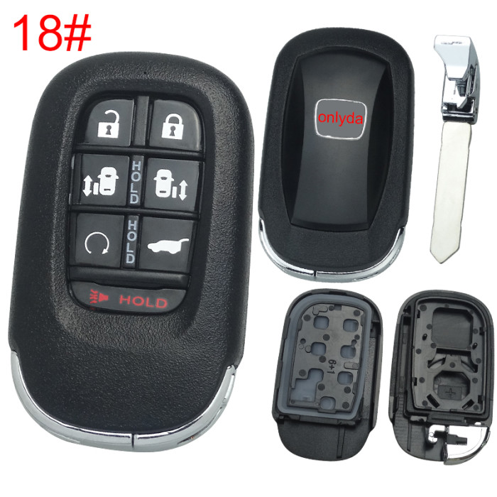 2022 New Honda 11th Generation Civic key  shell with badge