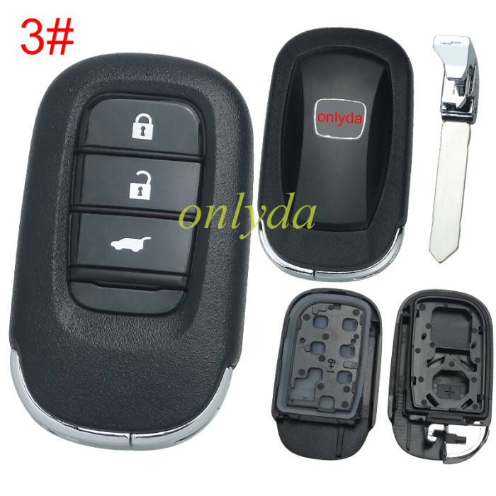 2022 New Honda 11th Generation Civic key  shell with badge