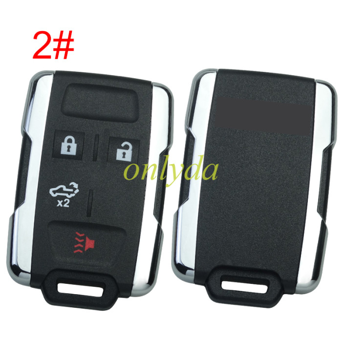 For GMC remote key shell with GMC badge ,  side part is sliver color, pls choose the button