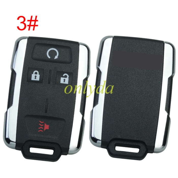 For GMC remote key shell with GMC badge ,  side part is sliver color, pls choose the button