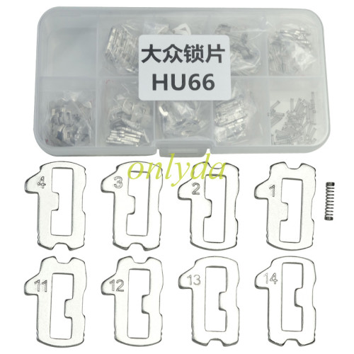 For Audi lock wafer HU66 It contains 1.2,3,4, and 11,12,13,14