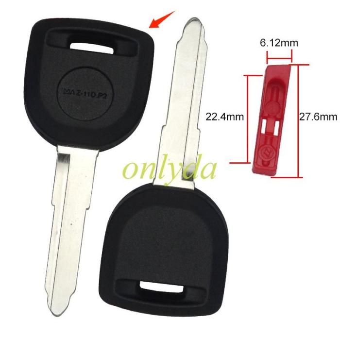 For Mazda transponder key shell without badge