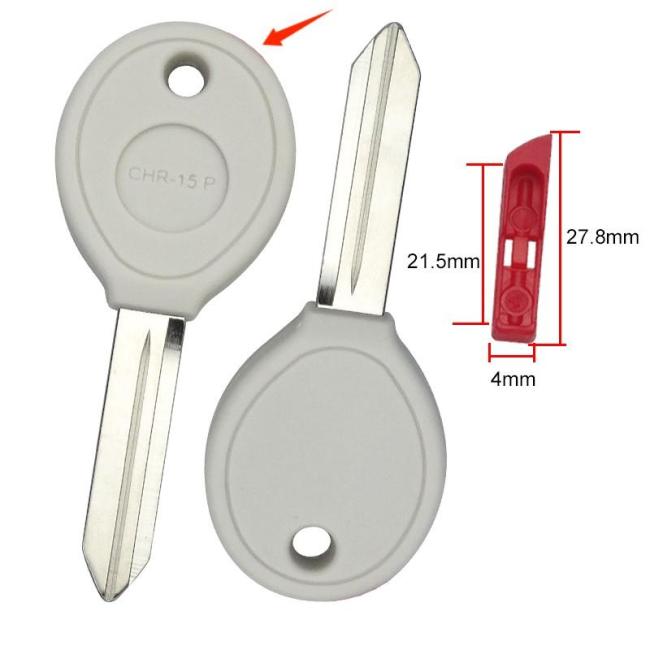 For Chrysler transponder key blank without badge