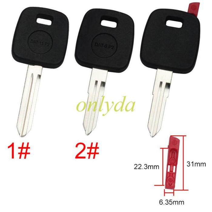 For Nissan  transponder key shell with blade NSN11 and NSN14 , withou badge , pls choose blade