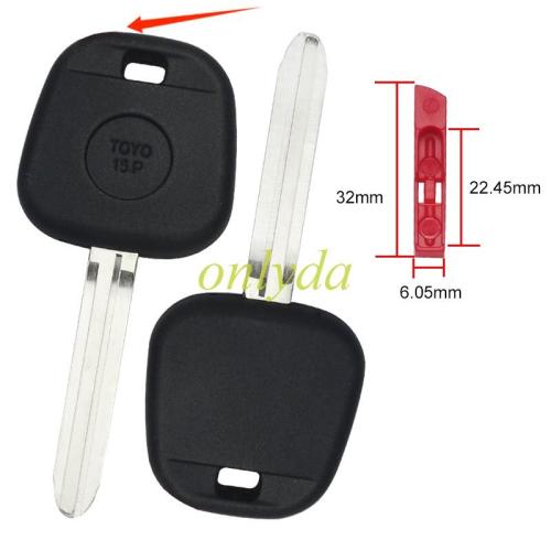 For Toyota transponder key blank ,wihtout badge