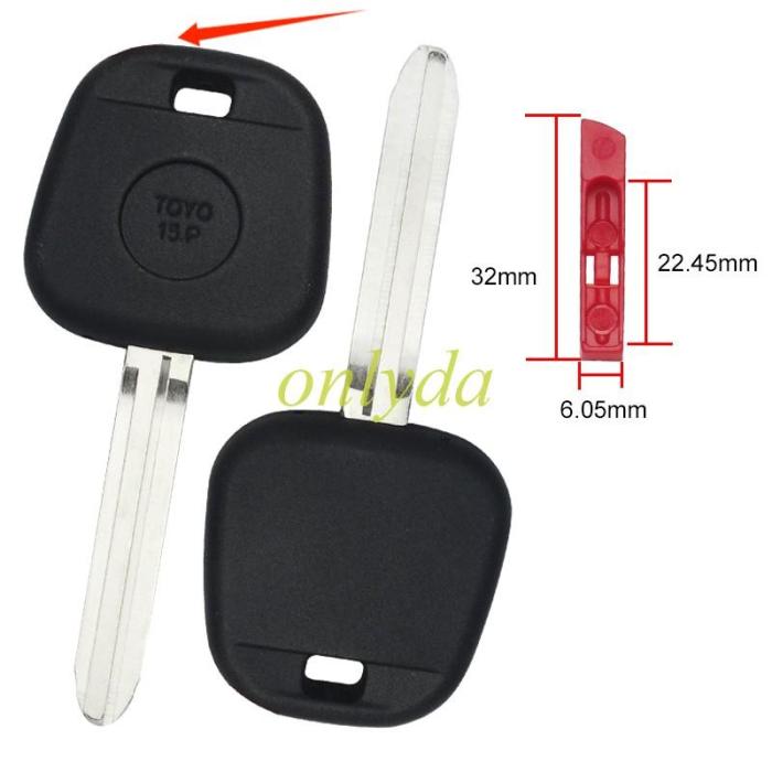 For Toyota transponder key blank ,wihtout badge