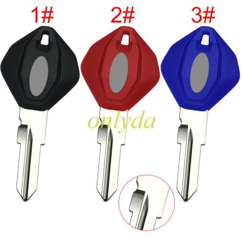 Ducati motor  key blank with right with notch with logo , pls choose color