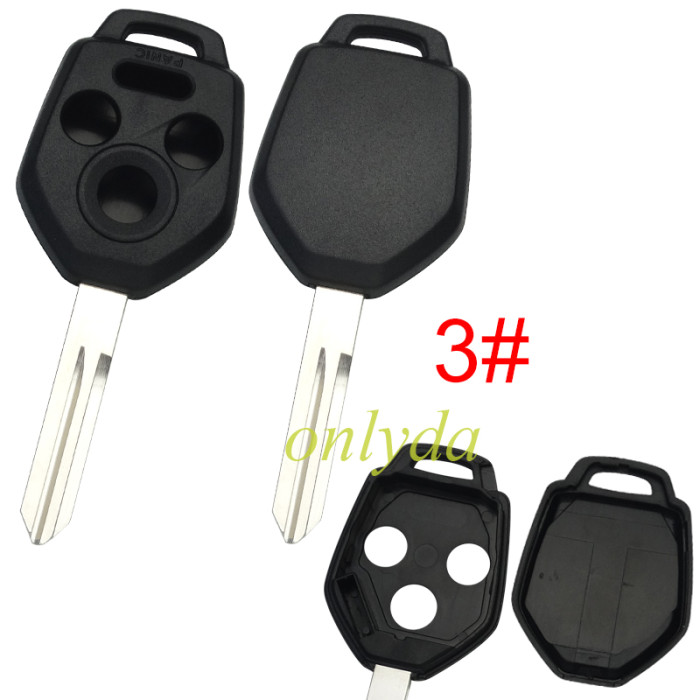 Super Stronger GTL shell，Standard version Subaru 3+1 button  remote Key Shell  without logo ， pls choose blade