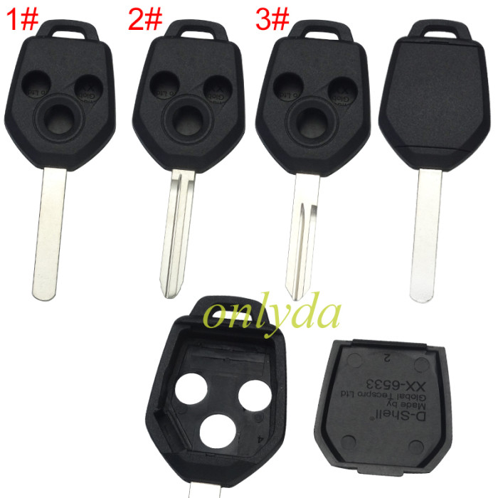 Super Stronger GTL shell，Enhanced version Subaru 3 button  remote Key Shell  without logo ， pls choose blade
