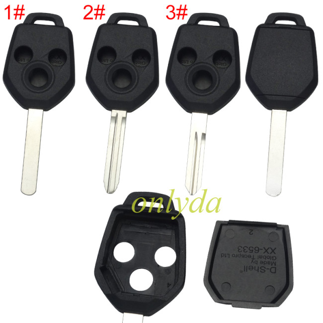 Super Stronger GTL shell,Enhanced version Subaru 3 button remote Key Shell without logo , pls choose blade
