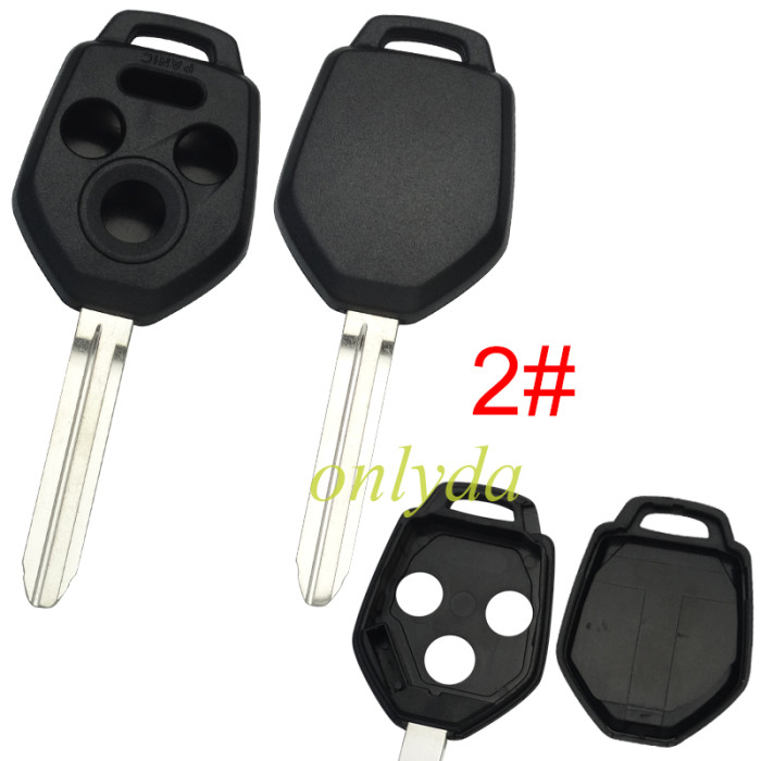 Super Stronger GTL shell，Standard version Subaru 3+1 button  remote Key Shell  without logo ， pls choose blade