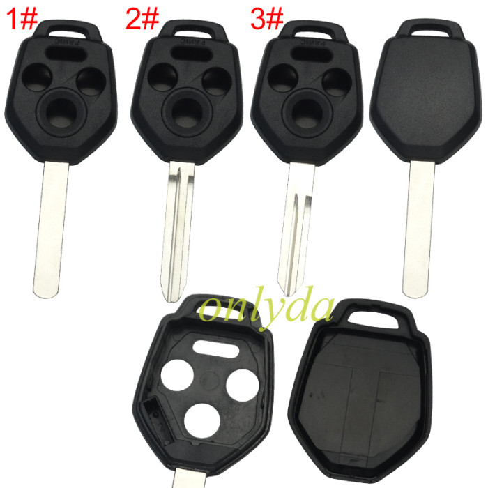 Super Stronger GTL shell，Standard version Subaru 3+1 button  remote Key Shell  without logo ， pls choose blade