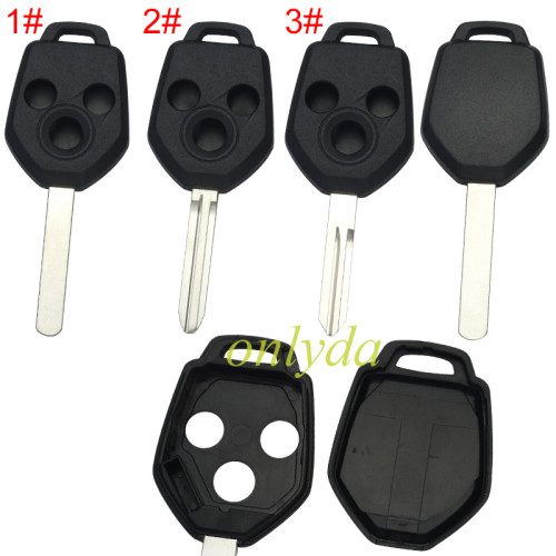 Super Stronger GTL shell，Standard version Subaru 3 button  remote Key Shell  without logo ， pls choose blade