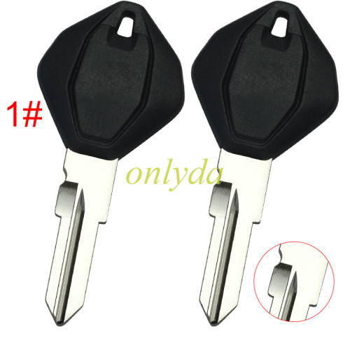 Ducati motor  key blank with right with notch without badge , pls choose color