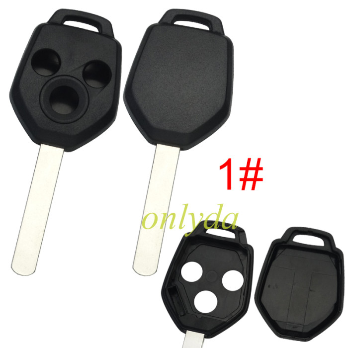 Super Stronger GTL shell，Standard version Subaru 3 button  remote Key Shell  without logo ， pls choose blade