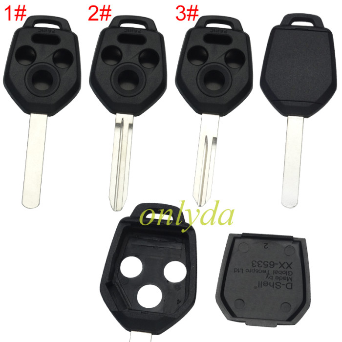 Super Stronger GTL shell，Enhanced version Subaru 3+1 button  remote Key Shell  without logo ， pls choose blade